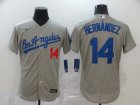 Los Angeles Dodgers #14 Hernandez-001 Stitched Jerseys