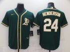 Oakland Athletics #24 Henderson-004 Stitched Football Jerseys