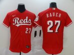 Cincinnati reds #27 Bauer-001 Stitched Football Jerseys