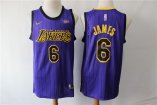 Los Angeles Lakers #6 James-002 Basketball Jerseys