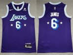 Los Angeles Lakers #6 James-016 Basketball Jerseys