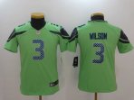 Youth Seattle Seahawks #3 Wilson-003 Jersey