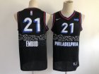 Philadelphia 76Ers #21 Embiid-013 Basketball Jerseys