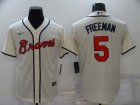Atlanta Braves #5 Freeman-005 Stitched Football Jerseys