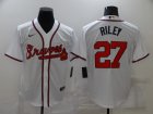 Atlanta Braves #27 Riley-004 Stitched Football Jerseys