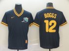 Tampa Bay Rays #12 Boggs-001 Stitched Football Jerseys