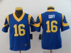 Youth St.Louis Rams #16 Goff-001 Jersey