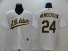 Oakland Athletics #24 Henderson-001 Stitched Football Jerseys