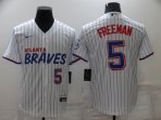 Atlanta Braves #5 Freeman-001 Stitched Football Jerseys