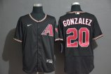 Arizona Diamondbacks #20 Gonzalez-002 Stitched Football Jerseys