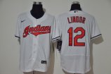 Cleveland Indians #12 Lindor-005 Stitched Football Jerseys