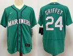 Seattle Mariners #24 Griffey-004 Stitched Football Jerseys