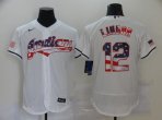 Cleveland Indians #12 Lindor-004 Stitched Football Jerseys
