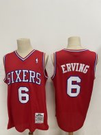 Philadelphia 76Ers #6 Erving-001 Basketball Jerseys