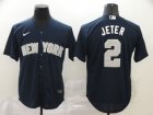 New York Yankees #2 Jeter-008 Stitched Jerseys