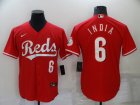 Cincinnati reds #6 India-001 Stitched Football Jerseys
