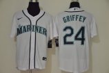 Seattle Mariners #24 Griffey-016 Stitched Football Jerseys