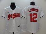Cleveland Indians #12 Lindor-006 Stitched Football Jerseys