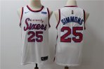 Philadelphia 76Ers #25 Simmons-002 Basketball Jerseys