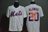 New York Mets #20 Alonso-003 Stitched Football Jerseys