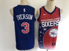 Philadelphia 76Ers #3 Iverson-001 Basketball Jerseys