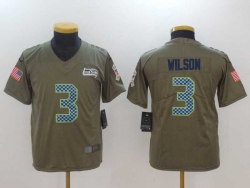 Youth Seattle Seahawks #3 Wilson-001 Jersey