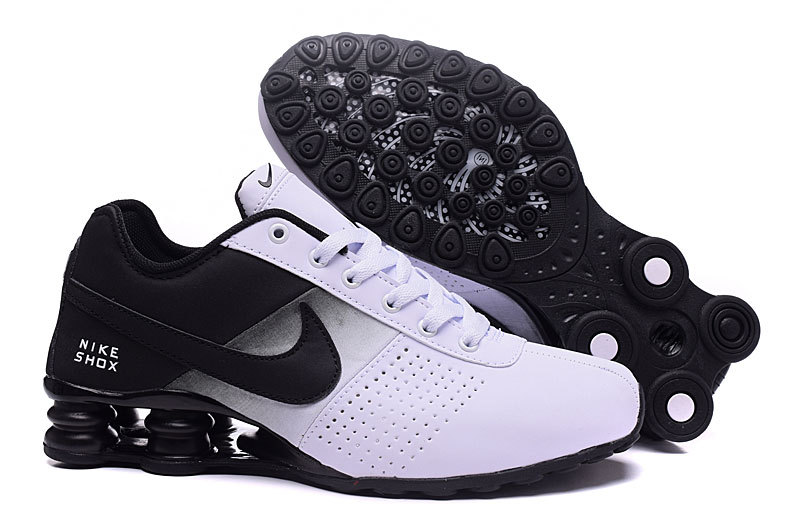 nike shox nere e argento